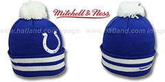 Colts XL-LOGO BEANIE Royal by Mitchell and Ness