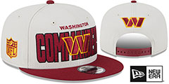 Commanders 2023 NFL DRAFT SNAPBACK Stone-Burgundy Hat by New Era