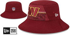 Commanders 2023 NFL TRAINING CAMP BUCKET Burgundy Hat by New Era