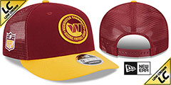 Commanders LP TRUCKER SIDELINE SNAPBACK Burgundy-Gold Hat by New Era