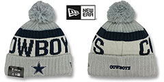 Cowboys 17 ALTERNATE STADIUM BEANIE Grey Knit Hat by New Era