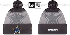 Cowboys 2015 GOLD COLLECTION Grey-Grey Knit Beanie Hat by New Era