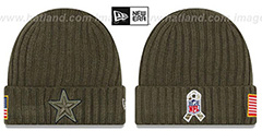 Cowboys 2017 SALUTE-TO-SERVICE Knit Beanie Hat by New Era