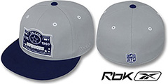 Cowboys 2T ESTABLISHED Grey-Navy Fitted Hat by Reebok