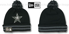 Cowboys CHILLER FILLER BEANIE Black-Grey by New Era