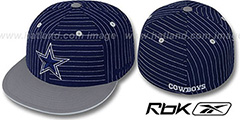 Cowboys CUTTER Navy-Grey Fitted Hat by Reebok