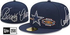 Cowboys HISTORIC CHAMPIONS Navy Fitted Hat by New Era