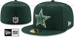 Cowboys TEAM-BASIC Green-White Fitted Hat by New Era