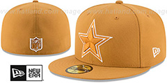 Cowboys LEAGUE BASIC TONAL Panama Tan Fitted Hat by New Era