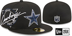 Cowboys NEON SIGN SIDE-PATCH Black Fitted Hat by New Era