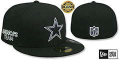 Cowboys NFL VIRTUAL DRAFT Black Fitted Hat by New Era