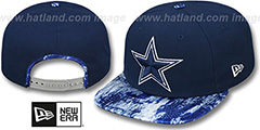 Cowboys PRINT PACE SNAPBACK Navy Hat by New Era