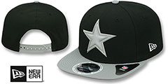 Cowboys REFLECTIVE GLEAMER SNAPBACK Black-Grey Fitted Hat by New Era