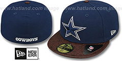 Cowboys STAR-VIZE Navy-Brown Fitted Hat by New Era