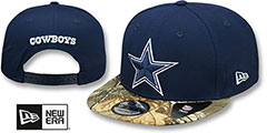 Cowboys TEAM REELTREE CAMO SNAPBACK Hat by New Era