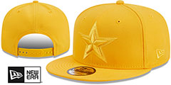 Cowboys TONAL TEAM-BASIC SNAPBACK Gold Hat by New Era