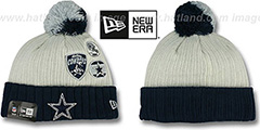 Cowboys VINTAGE PATCHES Knit Beanie Hat by New Era