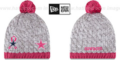 Cowboys WOMENS 2015 BCA Knit Beanie Hat by New Era