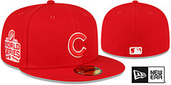 Cubs 1990 ASG SIDE-PATCH UP Red-White Fitted Hat by New Era