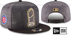 Cubs 2016 WORLD SERIES TROPHY SNAPBACK Grey-Black Hat by New Era