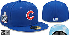 Cubs 2016 WS CLOUD-UNDER Royal Fitted Hat by New Era