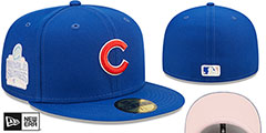 Cubs 2016 WS POP-SWEAT Royal-Pink Fitted Hat by New Era