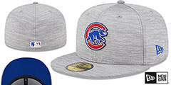 Cubs 2023 CLUBHOUSE Heather Grey Fitted Hat by New Era