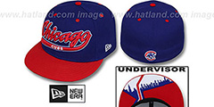 Cubs CITY-SCRIPT Royal-Red Fitted Hat by New Era