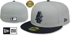 Cubs COOPERPACK Grey-Navy Fitted Hat by New Era