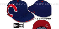 Cubs SIDEWINGER Royal Fitted Hat by New Era