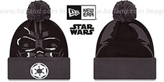 Darth Vader GALLACTIC BIGGIE Black-Grey Knit Beanie Hat by New Era