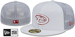 Diamondbacks BATTING PRACTICE TRUCKER White Fitted Hat by New Era