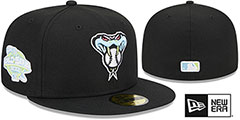 Diamondbacks COLOR PACK SIDE-PATCH Black Fitted Hat by New Era