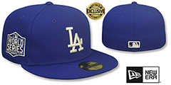 Dodgers 2020 WORLD SERIES SILVER-BOTTOM Royal Fitted Hat by New Era