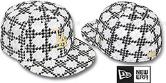 Dodgers A-TOOTH White-Black Fitted Hat by New Era