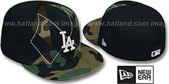 Dodgers ARMY CAMO BRADY Fitted Hat by New Era