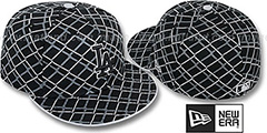 Dodgers CHAIN-LINK Black Fitted Hat by New Era