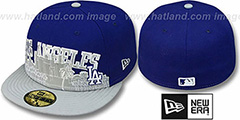 Dodgers CITY-LINE Royal-Grey Fitted Hat by New Era