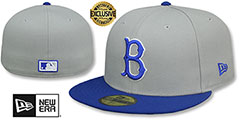 Dodgers COOPERPACK Grey-Royal Fitted Hat by New Era