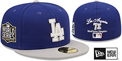 Dodgers LETTERMAN SIDE-PATCH Fitted Hat by New Era