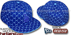 Dodgers MLB FLOCKING Royal Fitted Hat by New Era