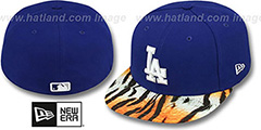 Dodgers REAL TIGER VIZA-PRINT Royal Fitted Hat by New Era