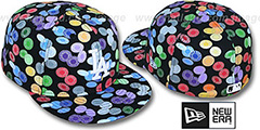 Dodgers TOKENS Black-Multi Fitted Hat by New Era