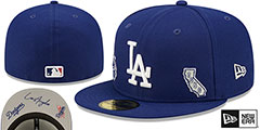 Dodgers TRIPLE THREAT IDENTITY Royal Fitted Hat by New Era