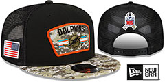 Dolphins 2021 SALUTE-TO-SERVICE SNAPBACK Black-Desert Hat by New Era