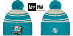 Dolphins 2022 NFL SIDELINE Knit Beanie Hat by New Era