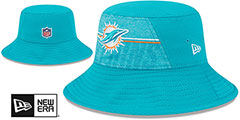 Dolphins 2023 NFL TRAINING CAMP BUCKET Aqua Hat by New Era