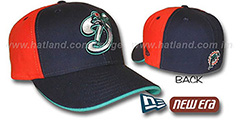 Dolphins DECEPTOR PINWHEEL Navy-Orange Fitted Hat