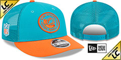 Dolphins LP TRUCKER SIDELINE SNAPBACK Aqua-Orange Hat by New Era