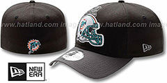 Dolphins NFL BLACK-CLASSIC FLEX Hat by New Era